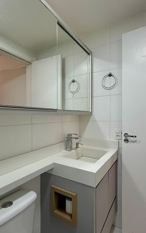 Apartamento à venda com 32m², 1 quarto e sem vaga Apartamento à venda com 32m², 1 quarto e sem vagaBanheiro da Suíte