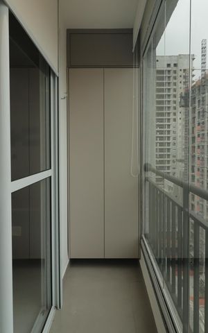 Studio para alugar com 32m², 1 quarto e sem vagaVaranda