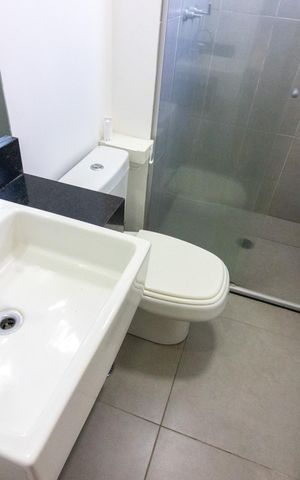Studio à venda com 43m², 1 quarto e 1 vaga Studio à venda com 43m², 1 quarto e 1 vagaBanheiro