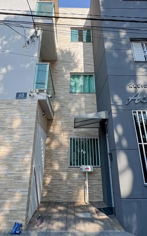 Apartamento à venda com 34m², 1 quarto e sem vaga Apartamento à venda com 34m², 1 quarto e sem vagaFachada
