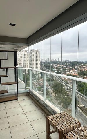 Apartamento à venda com 49m², 1 quarto e 1 vaga Apartamento à venda com 49m², 1 quarto e 1 vagaVaranda da Sala/cozinha