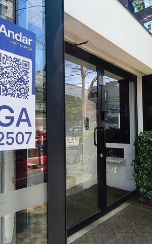 Studio para alugar com 34m², 1 quarto e 1 vaga Studio para alugar com 34m², 1 quarto e 1 vagaFachada + Plaquinha