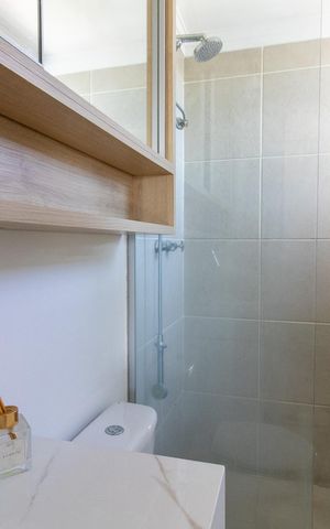 Apartamento à venda com 76m², 3 quartos e 2 vagas Apartamento à venda com 76m², 3 quartos e 2 vagasBanheiro da Suíte