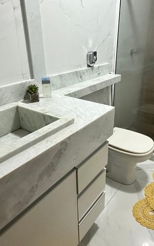 Apartamento à venda com 144m², 3 quartos e 3 vagas Apartamento à venda com 144m², 3 quartos e 3 vagasBanheiro da Suíte