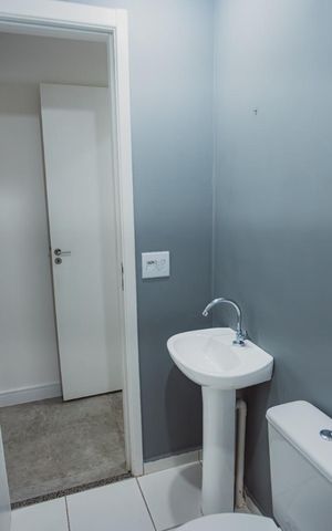 Apartamento à venda com 55m², 2 quartos e 1 vaga Apartamento à venda com 55m², 2 quartos e 1 vagaBanheiro 1