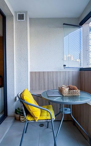 Apartamento à venda com 28m², 1 quarto e sem vaga Apartamento à venda com 28m², 1 quarto e sem vagaVaranda do Studio