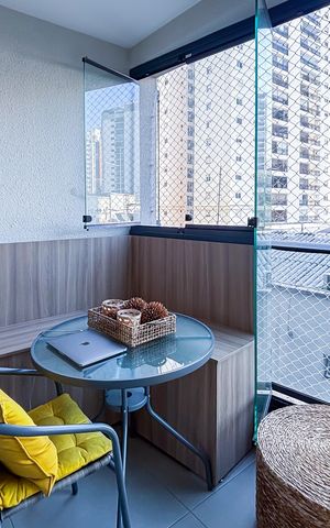 Apartamento à venda com 28m², 1 quarto e sem vaga Apartamento à venda com 28m², 1 quarto e sem vagaVaranda do Studio