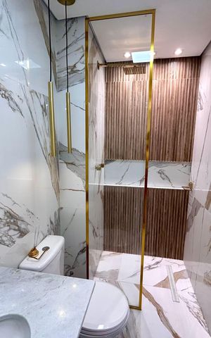 Apartamento à venda com 66m², 1 quarto e 1 vaga Apartamento à venda com 66m², 1 quarto e 1 vagaBanheiro da Suíte