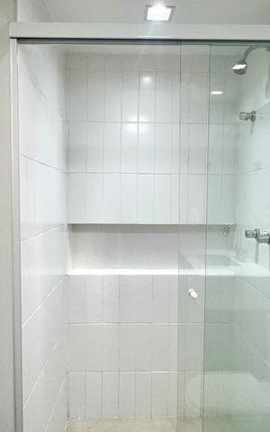 Apartamento para alugar com 42m², 1 quarto e sem vagaBanheiro da Suíte
