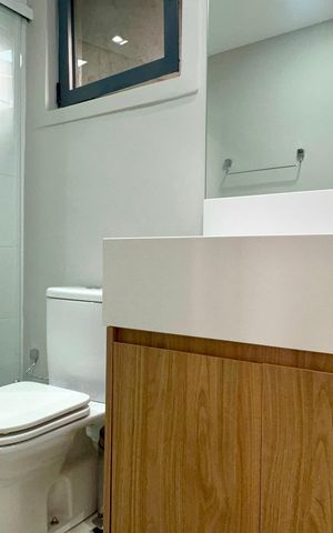 Apartamento para alugar com 42m², 1 quarto e sem vagaBanheiro da Suíte