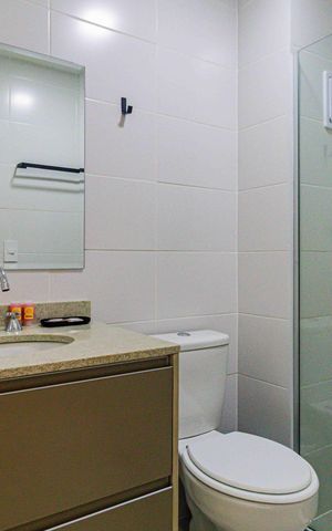 Studio à venda com 30m², 1 quarto e sem vaga Studio à venda com 30m², 1 quarto e sem vagaBanheiro