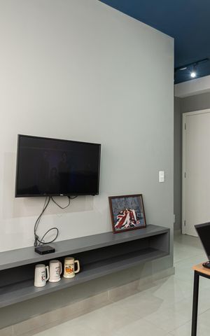 Apartamento para alugar com 27m², 1 quarto e 1 vaga Apartamento para alugar com 27m², 1 quarto e 1 vagaSala