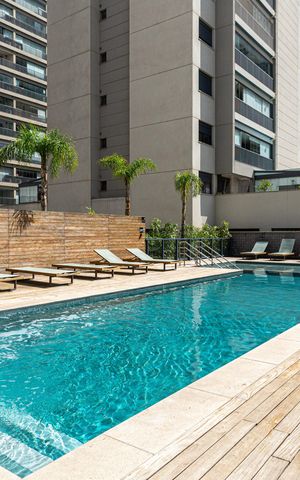 Studio para alugar com 24m², 1 quarto e sem vaga Studio para alugar com 24m², 1 quarto e sem vagaÁrea comum - Piscina