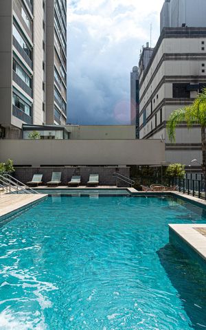 Studio para alugar com 24m², 1 quarto e sem vaga Studio para alugar com 24m², 1 quarto e sem vagaÁrea comum - Piscina