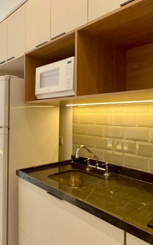 Apartamento para alugar com 60m², 1 quarto e sem vaga Apartamento para alugar com 60m², 1 quarto e sem vagaCozinha - Armários