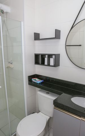 Apartamento à venda com 35m², 2 quartos e sem vaga Apartamento à venda com 35m², 2 quartos e sem vagaBanheiro