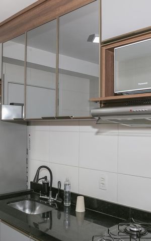 Apartamento à venda com 35m², 2 quartos e sem vaga Apartamento à venda com 35m², 2 quartos e sem vagaCozinha e Área de Serviço
