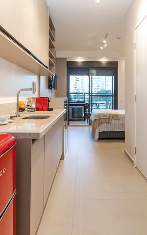 Studio para alugar com 26m², 1 quarto e sem vagaCozinha