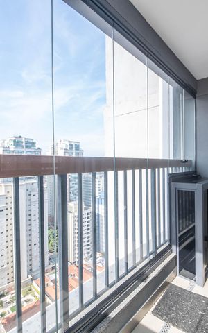 Apartamento para alugar com 25m², 1 quarto e sem vagaVaranda Studio