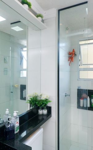 Apartamento para alugar com 40m², 2 quartos e 1 vaga Apartamento para alugar com 40m², 2 quartos e 1 vagaBanheiro