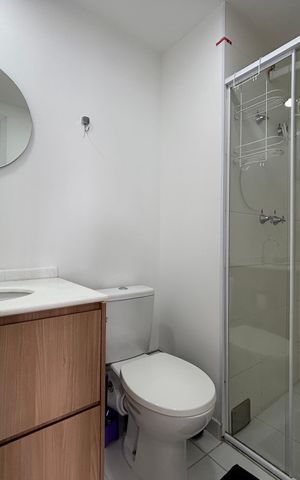Apartamento para alugar com 33m², 1 quarto e sem vaga Apartamento para alugar com 33m², 1 quarto e sem vagaBanheiro
