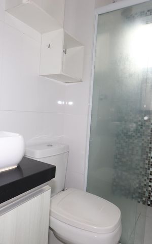 Apartamento à venda com 55m², 2 quartos e 1 vagaBanheiro