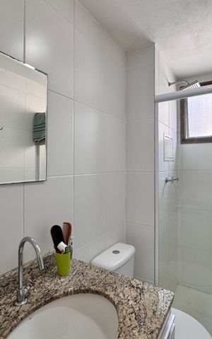 Apartamento à venda com 85m², 3 quartos e 1 vaga Apartamento à venda com 85m², 3 quartos e 1 vagaBanheiro da Suíte