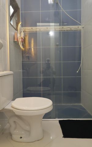 Casa de condomínio para alugar com 116m², 3 quartos e 1 vagaBanheiro social