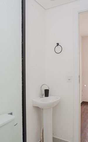 Studio para alugar com 24m², 1 quarto e sem vaga Studio para alugar com 24m², 1 quarto e sem vagaBanheiro