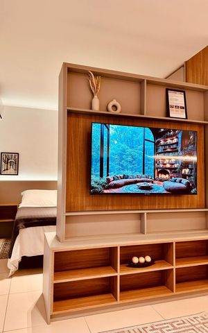 Studio à venda com 44m², 1 quarto e 1 vaga Studio à venda com 44m², 1 quarto e 1 vagaDetalhe Sala