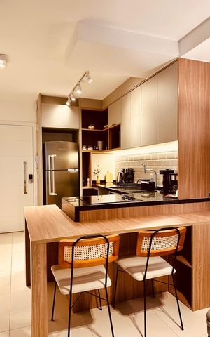 Studio à venda com 44m², 1 quarto e 1 vaga Studio à venda com 44m², 1 quarto e 1 vagaCozinha
