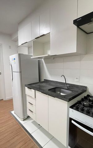 Apartamento à venda com 33m², 2 quartos e sem vaga Apartamento à venda com 33m², 2 quartos e sem vagaCozinha e Área de Serviço