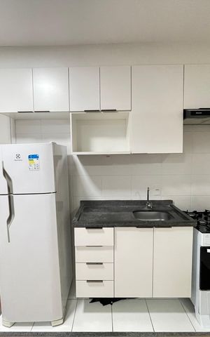 Apartamento à venda com 33m², 2 quartos e sem vaga Apartamento à venda com 33m², 2 quartos e sem vagaCozinha e Área de Serviço