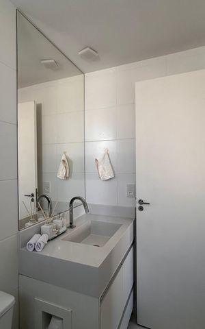 Apartamento para alugar com 49m², 2 quartos e 1 vaga Apartamento para alugar com 49m², 2 quartos e 1 vagaBanheiro da Suíte