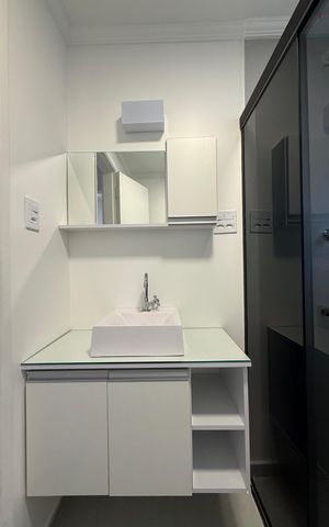 Apartamento para alugar com 50m², 1 quarto e sem vagaBanheiro social