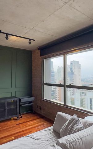 Apartamento para alugar com 90m², 1 quarto e 2 vagasSala