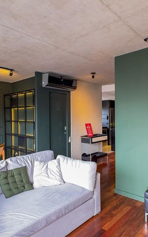 Apartamento para alugar com 90m², 1 quarto e 2 vagasSala