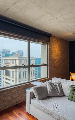 Apartamento para alugar com 90m², 1 quarto e 2 vagasSala