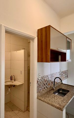 Studio para alugar com 26m², 1 quarto e sem vaga Studio para alugar com 26m², 1 quarto e sem vagaCozinha