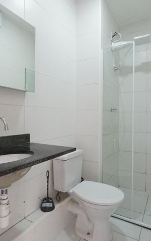 Apartamento para alugar com 34m², 2 quartos e 1 vagaBanheiro da Suíte