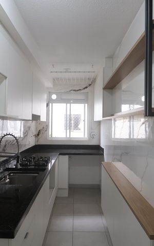 Apartamento à venda com 44m², 2 quartos e 1 vagaCozinha e Área de Serviço