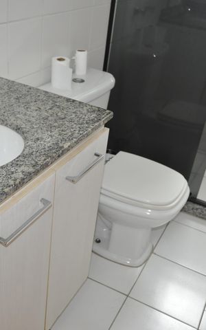 Apartamento à venda com 60m², 2 quartos e 2 vagasBanheiro social