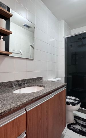 Apartamento para alugar com 110m², 2 quartos e 1 vaga Apartamento para alugar com 110m², 2 quartos e 1 vagaBanheiro da Suíte