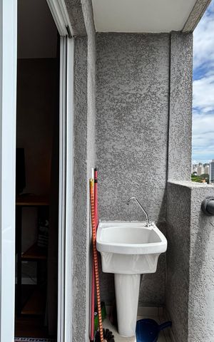 Apartamento à venda com 27m², 1 quarto e sem vagaVaranda
