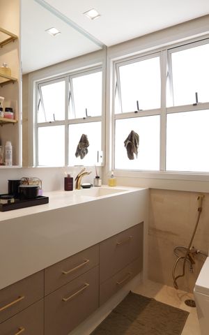 Apartamento para alugar com 180m², 2 quartos e 3 vagasBanheiro da Suíte 1