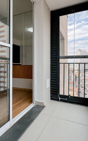 Studio à venda com 28m², 1 quarto e sem vagaVaranda