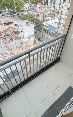 Studio à venda com 28m², 1 quarto e sem vagaVaranda