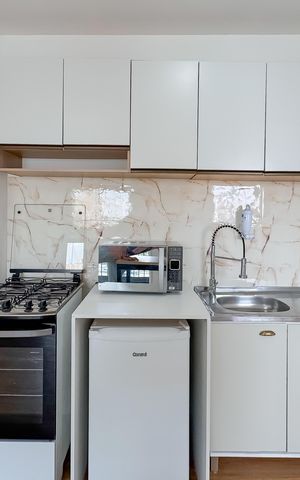 Studio à venda com 28m², 1 quarto e sem vagaCozinha