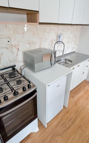 Studio à venda com 28m², 1 quarto e sem vagaCozinha