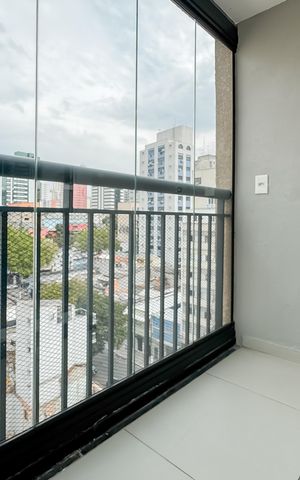 Studio à venda com 28m², 1 quarto e sem vagaVaranda
